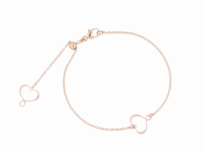 BRACCIALE ARGENTO GALVANICA ROSA M&S MAMAN ET SOPHIE BRMESRO