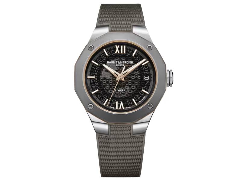 AUTOMATIC MEN'S WATCH STEEL/RUBBER WITH TITANIUM BEZEL RIVIERA BAUME & MERCIER M0A10720