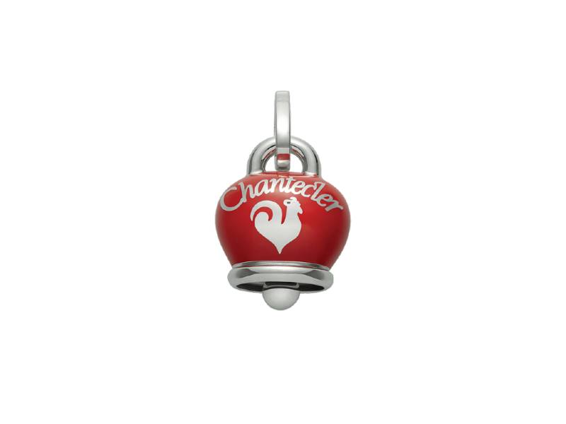 SILVER PENDANT BIG CAMPANELLA (BELL) WITH RED ENAMEL ET VOILA 'CHANTECLER 36410