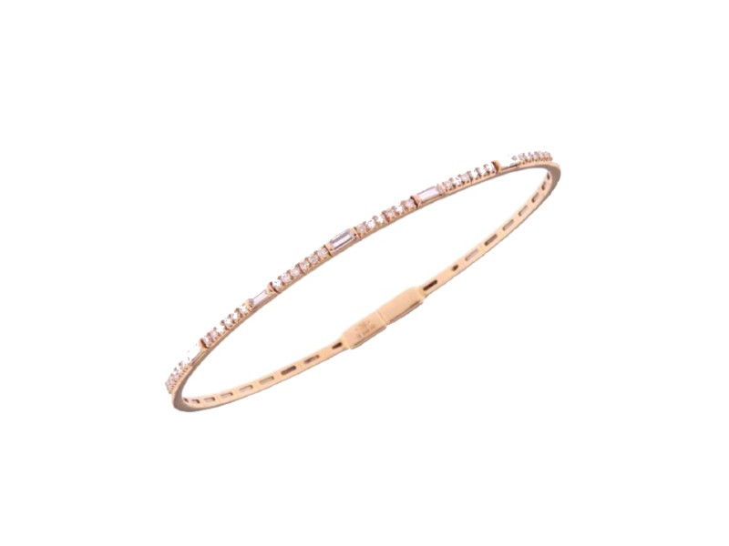 BRACCIALE SEMIRIGIDO ORO ROSA E DIAMANTI JUNIORB P13209/R