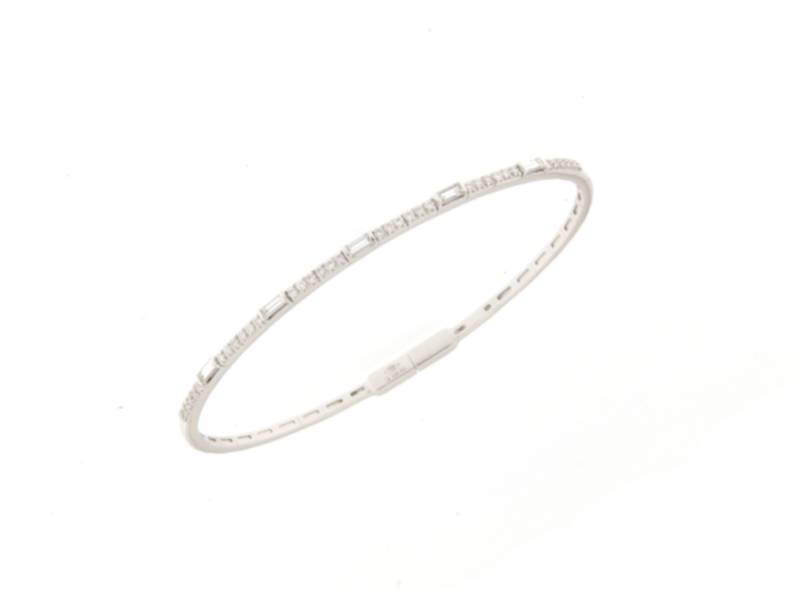 BRACCIALE SEMIRIGIDO ORO BIANCO E DIAMANTI JUNIORB P13209/B