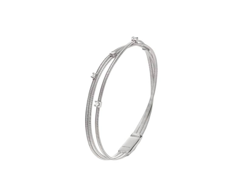 BRACCIALE MULTIFILO IN ORO BIANCO CON DIAMANTI GOA MARCO BICEGO BG617-B