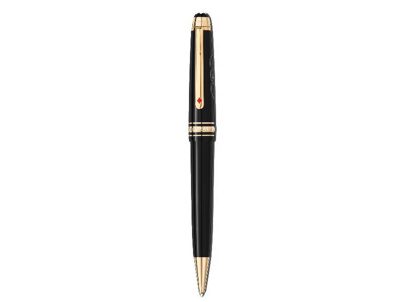 BALLPOINT PEN MIDSIZE AROUND THE WORLD IN 80 DAYS MEISTERSTUCK MONTBLANC 128380