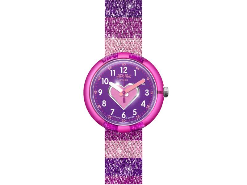 OROLOGIO BAMBINA STRIPY GLITTER FLIK FLAK FPNP127