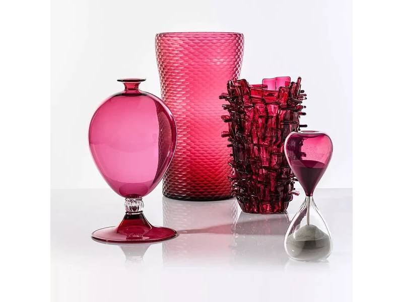 VASO RITAGLI MAGENTA EDIZIONE LIMITATA 99 PEZZI ART DIRECTION STUDIO MARCO PIVA VENINI 552.00