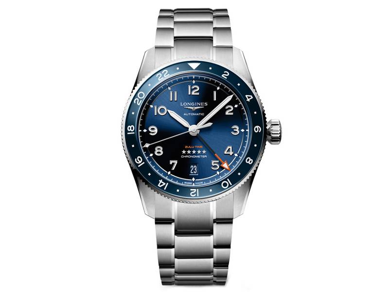 AUTOMATIC WATCH STEEL/STEEL CERAMIC BEZEL GMT SPIRIT ZULU TIME LONGINES L3.802.4.93.6