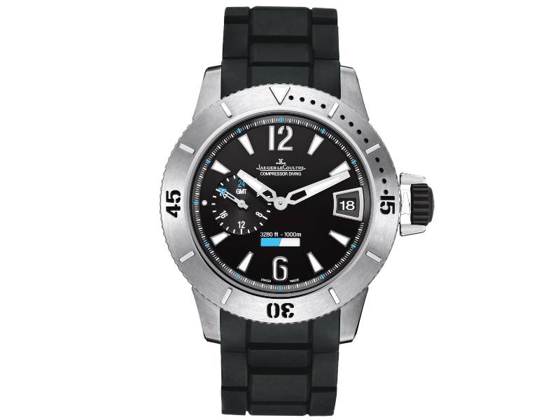 AUTOMATIC MEN'S WATCH TITANIUM/CAUCCIU' GMT LIMITED EDITION MASTER COMPRESSOR EXTREME JAEGER-LECOULTRE Q187T770