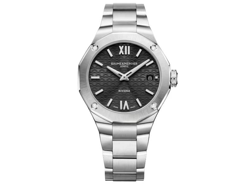 QUARTZ WOMEN'S WATCH STEEL/STEEL WITH DIAMONDS RIVIERA BAUME & MERCIER M0A10724