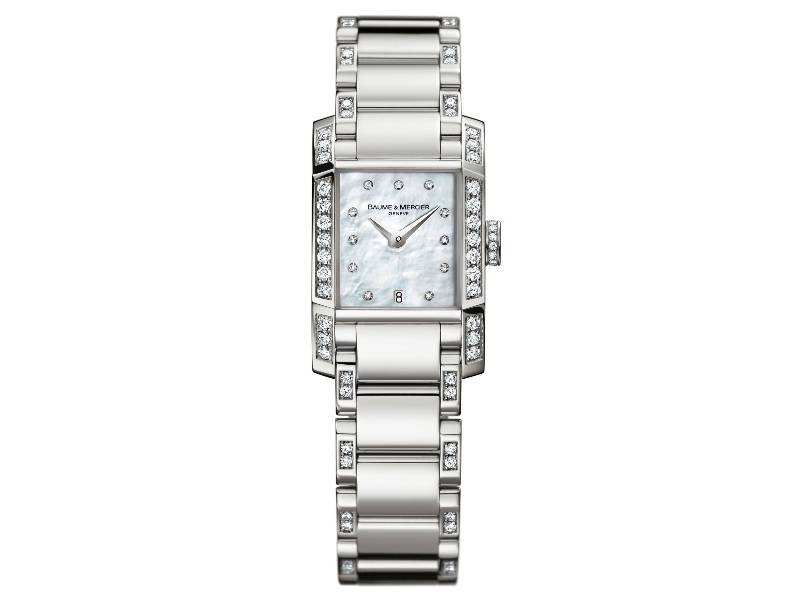 QUARTZ WOMEN'S WATCH STEEL/STEEL WITH DIAMONDS  DIAMANT BAUME & MERCIER M0A08792