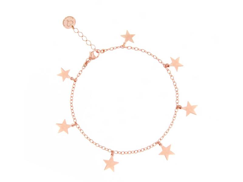 BRACCIALE IN ARGENTO CON SETTE STELLE CUORI, STELLE, QUADRIFOGLI MAMAN ET SOPHIE BR00317