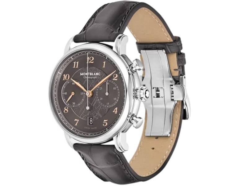 MEN'S AUTOMATIC WATCH CHRONOGRAPH STEEL/LEATHER STAR LEGACY MONTBLANC 130960
