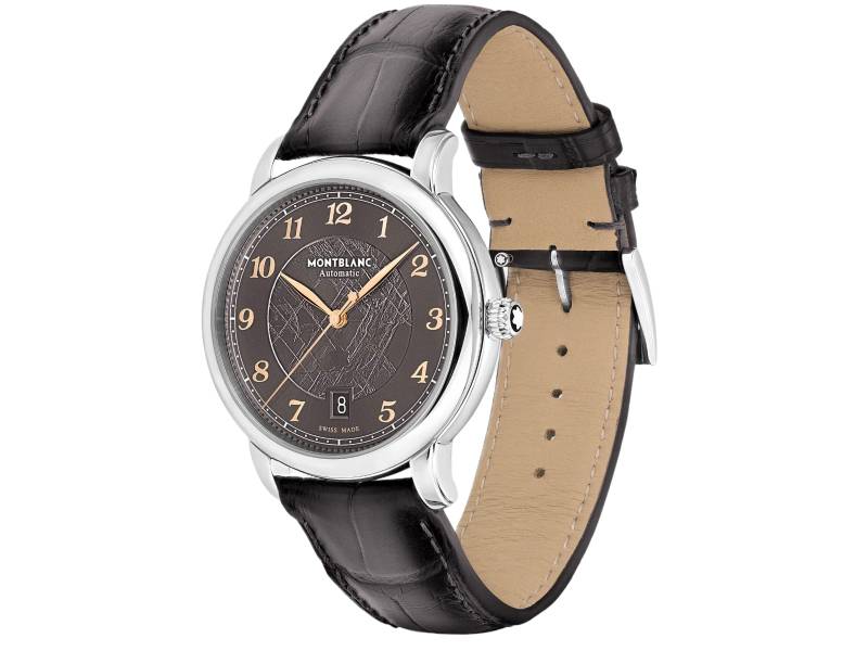 MEN'S AUTOMATIC WATCH STEEL/LEATHER STAR LEGACY MONTBLANC 130958