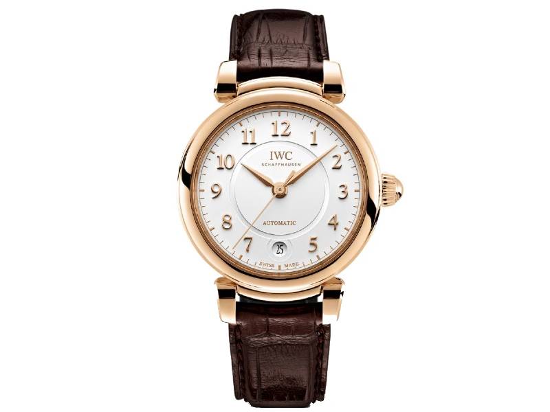 AUTOMATIC WOMEN'S WATCH ROSE GOLD/LEATHER DA VINCI IWC IW453809