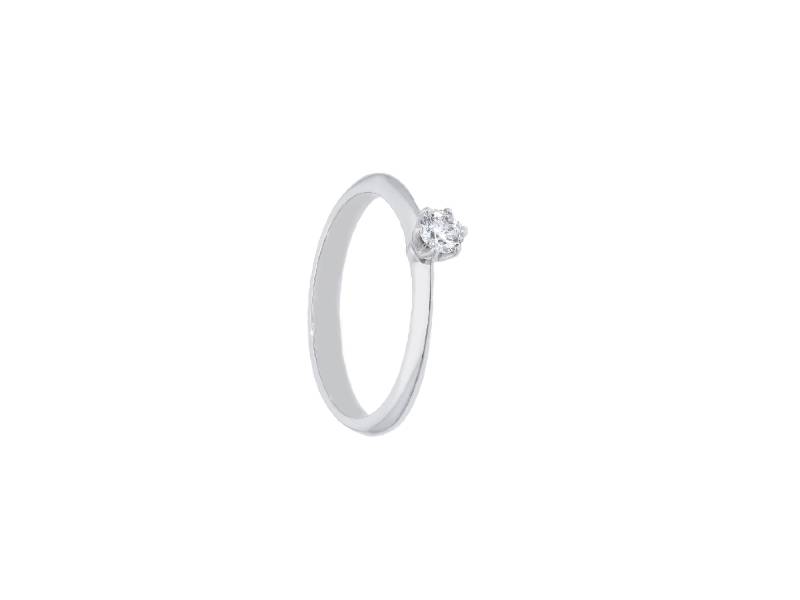 18 KT WHITE GOLD SOLITAIRE RING WITH DIAMOND 0.23 G SI JUNIOR B 10931530
