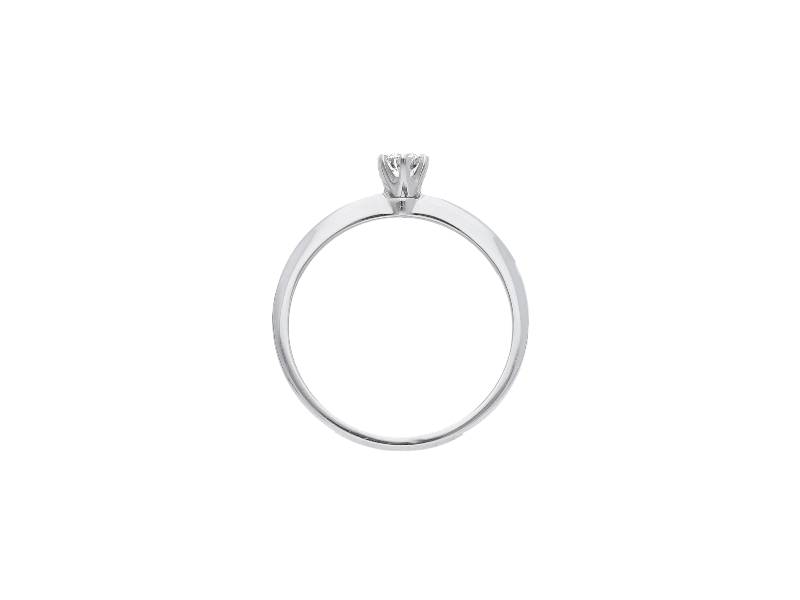 18 KT WHITE GOLD SOLITAIRE RING WITH DIAMOND 0.23 G SI JUNIOR B 10931530