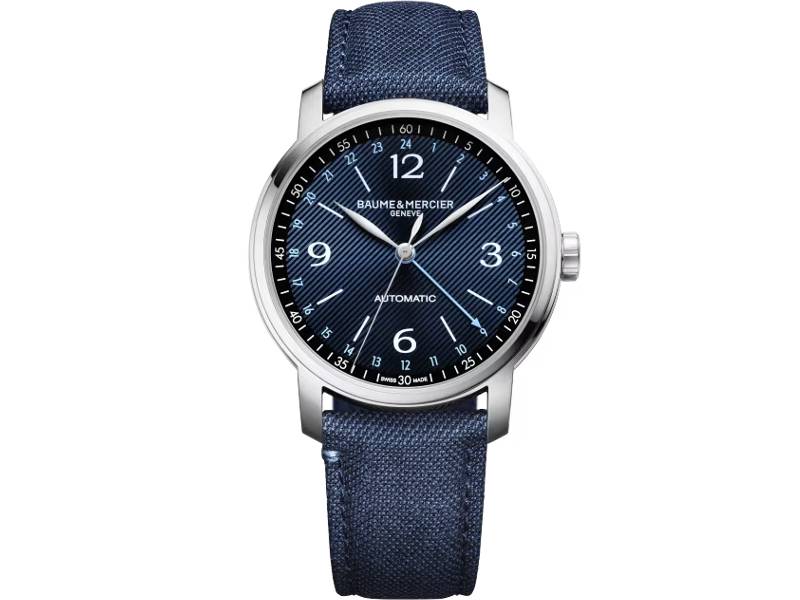 MEN'S AUTOMATIC WATCH STEEL/TISSUE GMT CLASSIMA  BAUME & MERCIER M0A10734