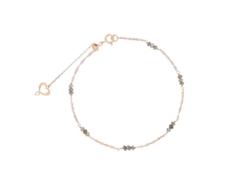 BRACCIALE IN ORO ROSA CON DIAMANTI GRIGI MAMAN ET SOPHIE BPPTADB