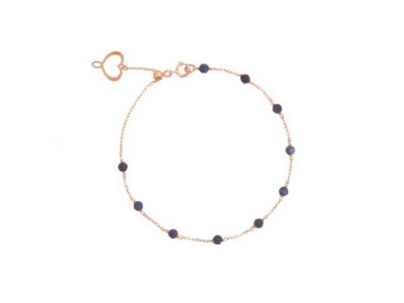 WOMEN'S ROSE GOLD BRACELET WITH ZAPPHIRES MAMAN ET SOPHIE BPPTAZA