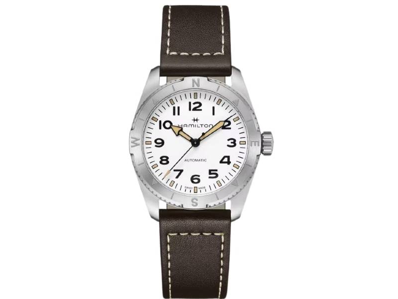 OROLOGIO UOMO AUTOMATICO ACCIAIO/PELLE KHAKI FIELD EXPEDITION HAMILTON H70225510