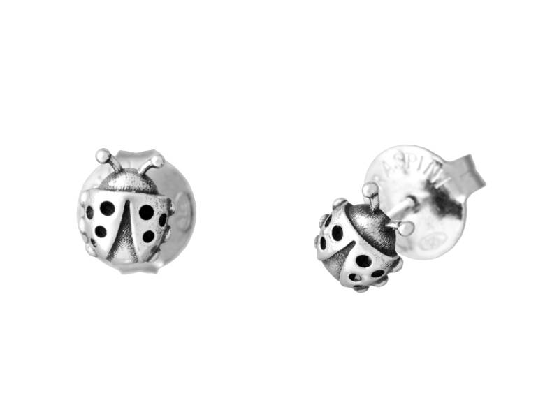 SILVER EARRINGS MINI LADYBIRD GIOVANNI RASPINI 11811