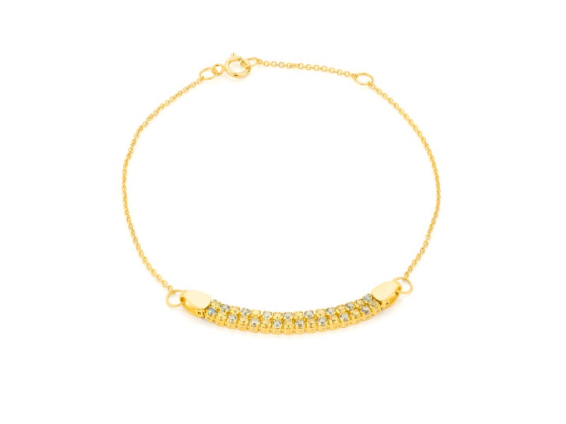 BRACCIALE ORO GIALLO 18 KT E ZAFFIRI FACET BY12HPC0GYN70