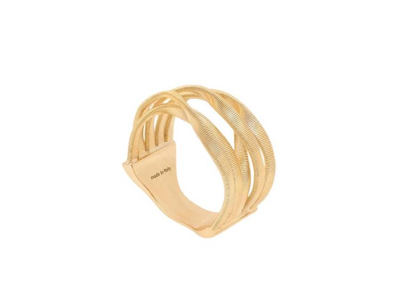 FIVE STRAND 18KT YELLOW GOLD RING MARRAKECH MARCO BICEGO AG365
