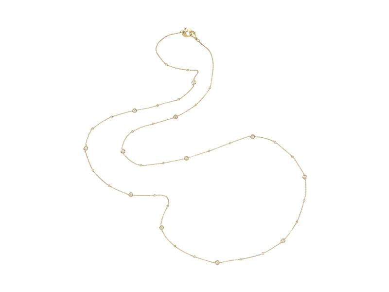 18KT YELLOW GOLD LONG CHAIN WITH DIAMONDS ACCESSORI CHANTECLER 37888