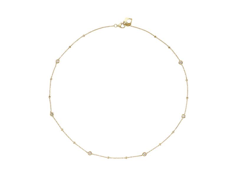 18KT YELLOW GOLD NECKLACE WITH DIAMONDS ACCESSORI CHANTECLER 37887
