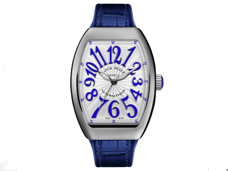 WOMEN'S WATCH AUTOMATIC STEEL/LEATHER VANGUARD COLLECTION FRANCK MULLER V 32 SC AT FO (BU)