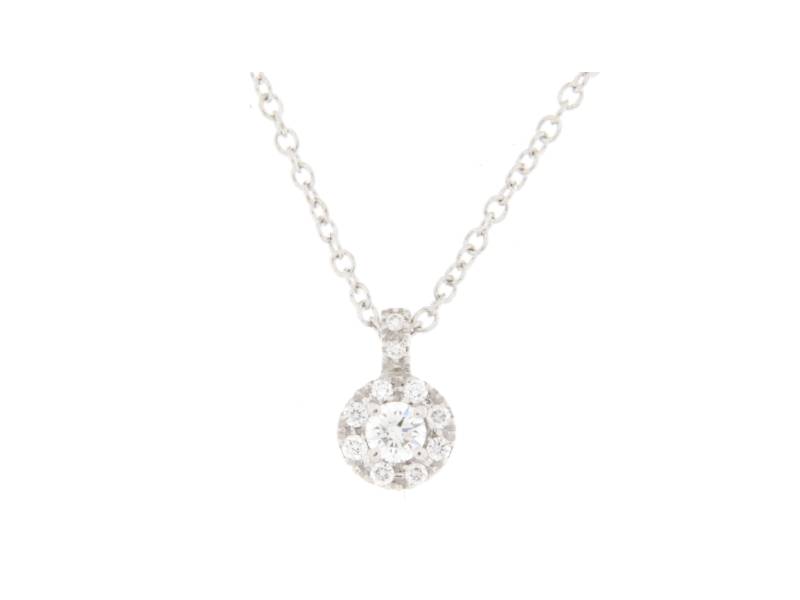 18KT WHITE GOLD NECKLACE WITH DIAMOND PENDANT ANTILOPE 43239