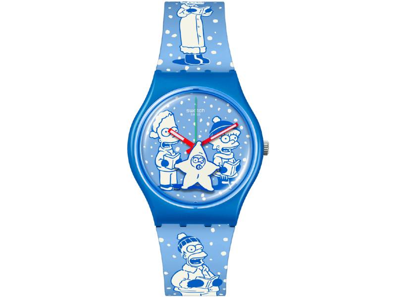 SWATCH TIDINGS OF JOY THE SIMPSONS COLLECTION SO28Z126