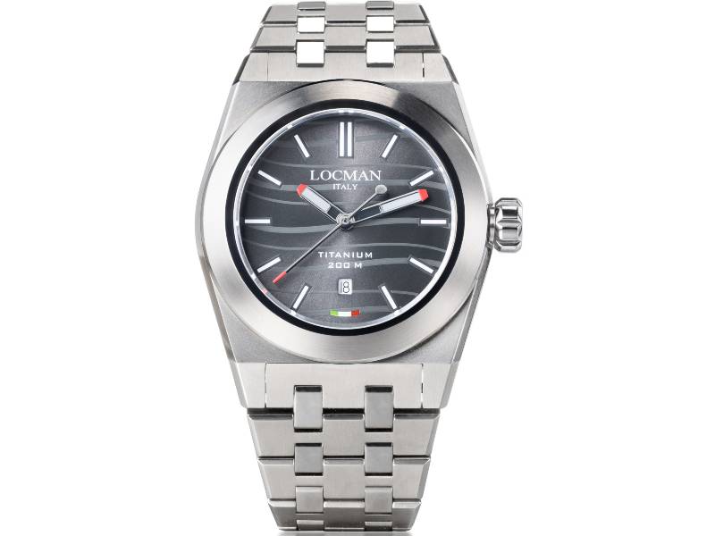 MEN'S QUARTZ WATCH TITANIUM STEALTH LOCMAN 0223T01S-00BKRDB0