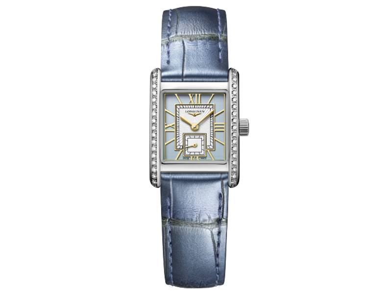 OROLOGIO DONNA QUARZO ACCIAIO/PELLE CON DIAMANTI MINI DOLCEVITA LONGINES L5.200.0.95.2