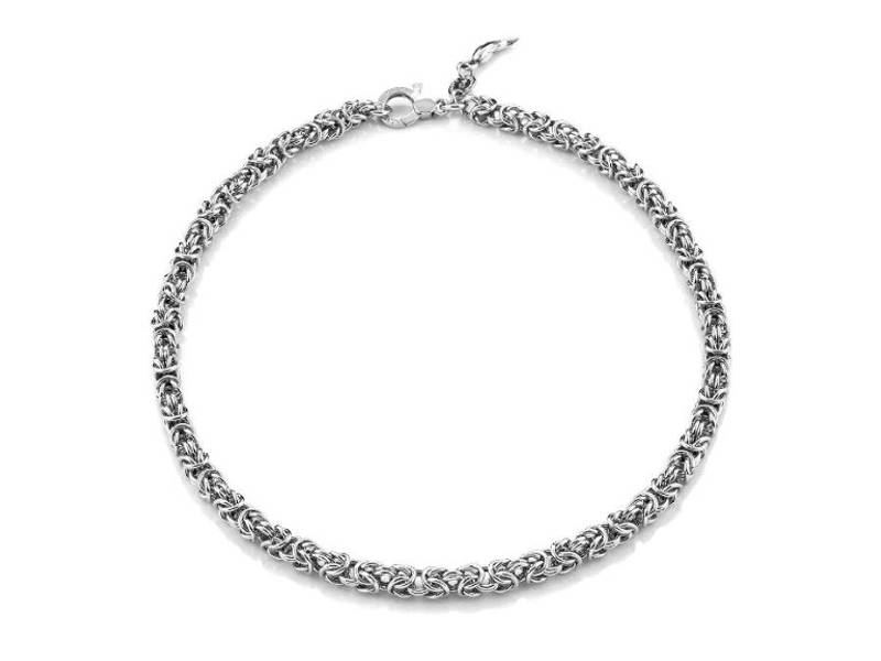 SILVER NECKLACE SMALL BIZANTINA GIOVANNI RASPINI 07403