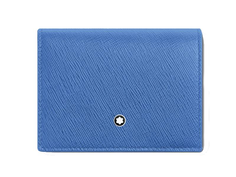 WOMAN DUSTY BLUE WALLET CONTINENTAL NANO SARTORIAL MONTBLANC 198259