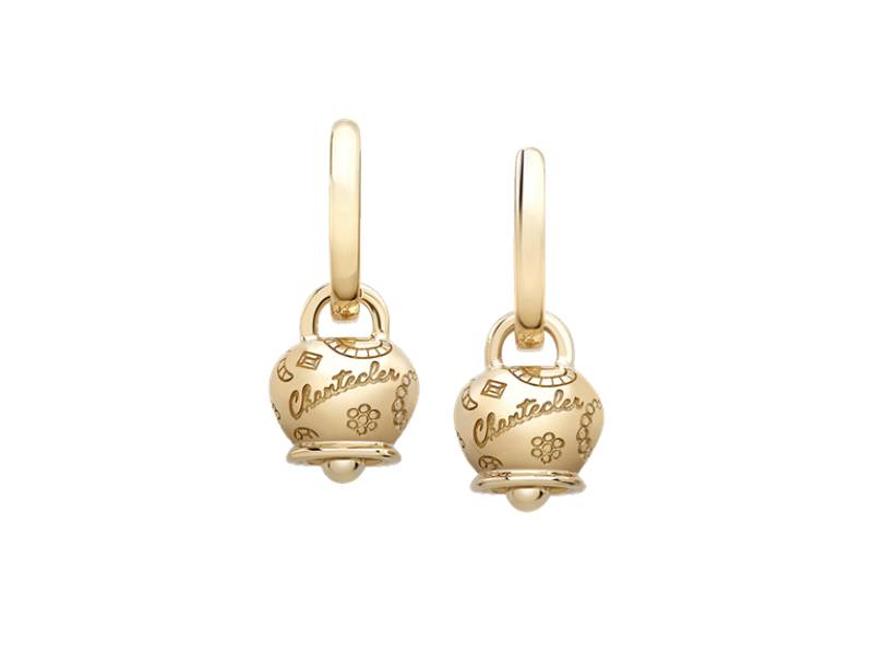 9 KT YELLOW GOLD SMALL CAMPANELLA EARRINGS SUAMEN CHANTECLER 40604