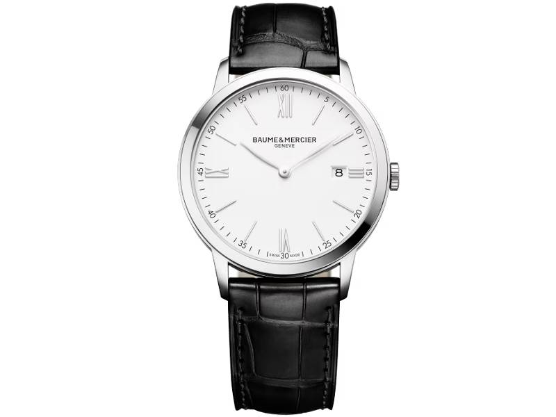 QUARTZ MEN'S WATCH STEEL/LEATHER CLASSIMA BAUME & MERCIER M0A10323