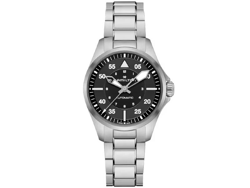 AUTOMATIC MEN'S WATCH STEEL/STEEL KHAKI AVIATION HAMILTON H76215130