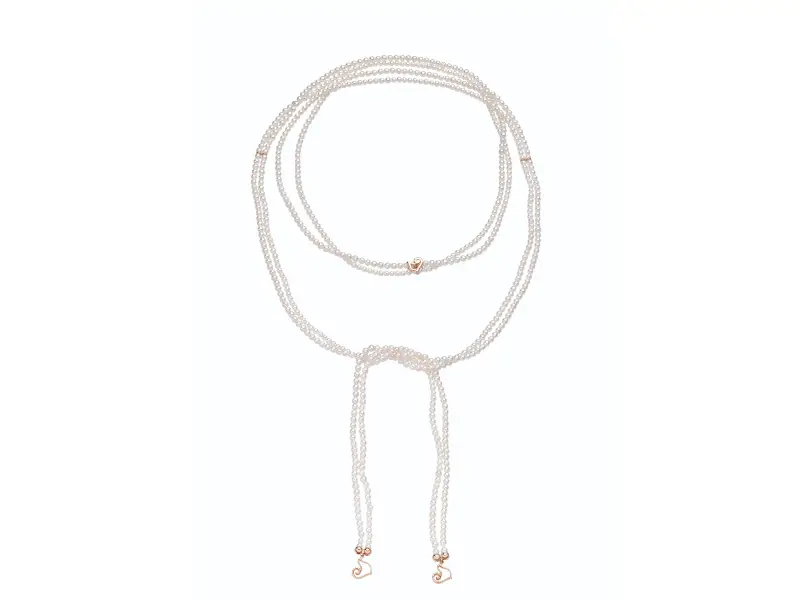 NECKLACE WITH FRESHWATER PEARLS AND ROSE GOLD ACCESSORI CHANTECLER 29390