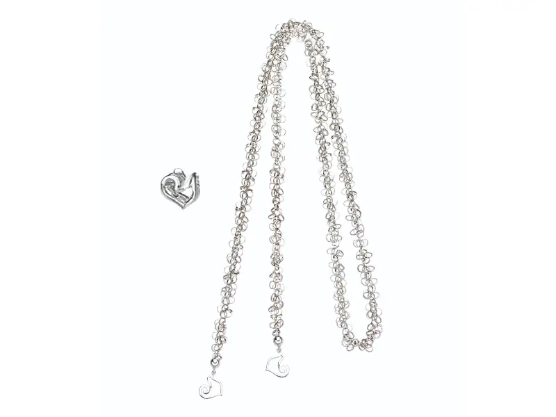18KT WHITE GOLD NECKLACE WITH CLASP ACCESSORI CHANTECLER 29346-29624