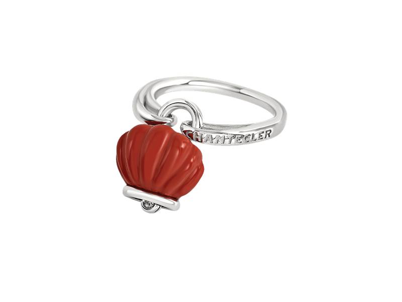 CAMPANELLA SILVER RING WITH BIORESIN AND DIAMONDS ET VOILA' CHANTECLER 44029