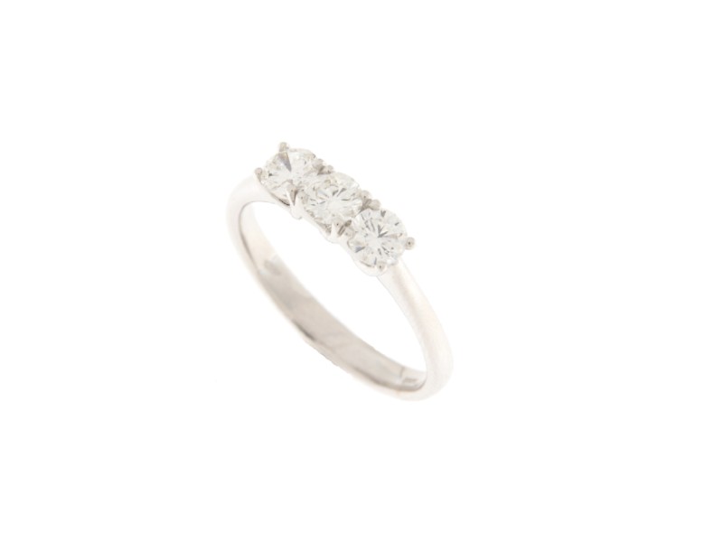 ANELLO TRILOGY ORO BIANCO E DIAMNTI 0.82 E-F  VS ANT082EFVS JUNIORB