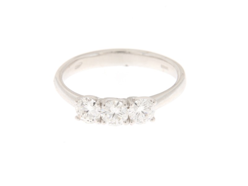 ANELLO TRILOGY ORO BIANCO E DIAMNTI 0.82 E-F  VS ANT082EFVS JUNIORB