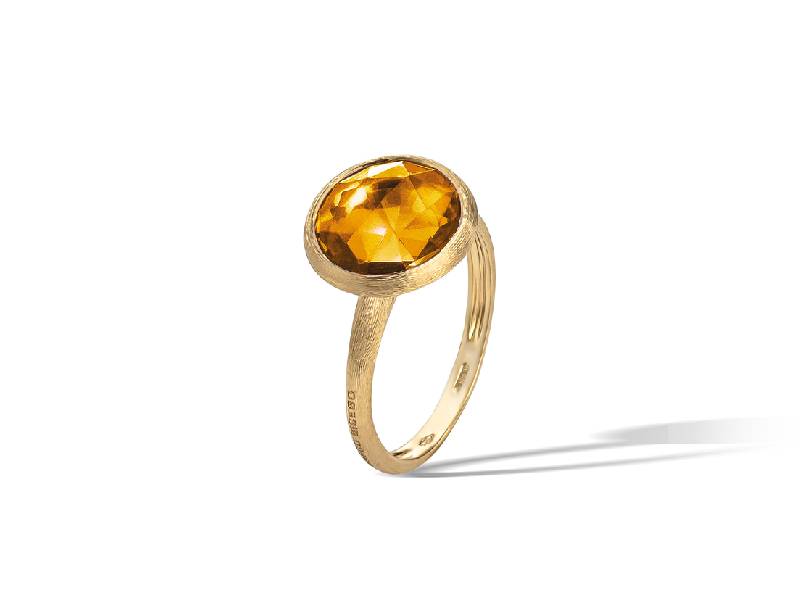 ANELLO ORO GIALLO CITRINO JAIPUR COLOR MARCO BICEGO AB586 QG01 Y