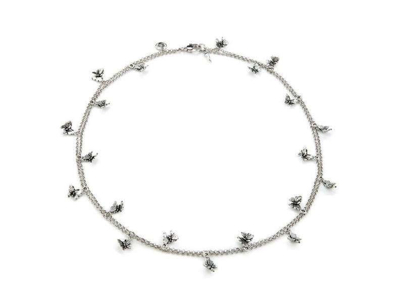 SILVER BUTTERFLIES NECKLACE/BRACELET GIOVANNI RASPINI 08175