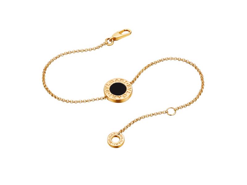 BVLGARI BVLGARI 18 KT YELLOW GOLD BRACELET  WITH ONYX ELEMENT BULGARI BR857215