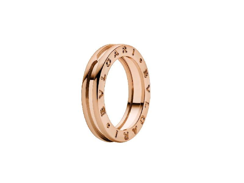 ANELLO ORO ROSA A UNA FASCIA BZERO1 BULGARI AN852422