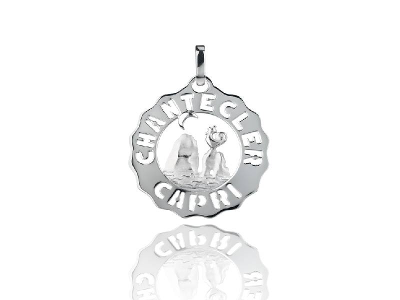 SILVER SMALL LOGO FARAGLIONI CHARM ET VOILA' CHANTECLER 38912