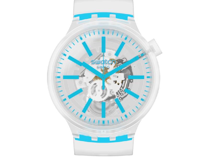 SWATCH BLUEINJELLY BIG BOLD SO27E105