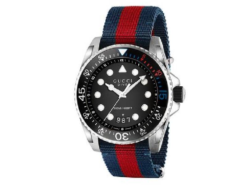 OROLOGIO UOMO QUARZO ACCIAIO/NYLON GUCCI DIVE GUCCI YA136210